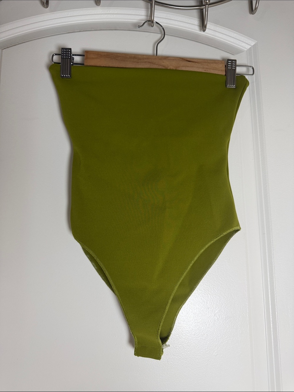 Zara Olive Green Strapless Bodysuit
